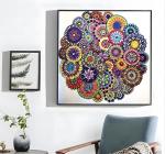 Partial Diamond Crystal Painting Kit Mandala DIY Diamond Painting Set For Home