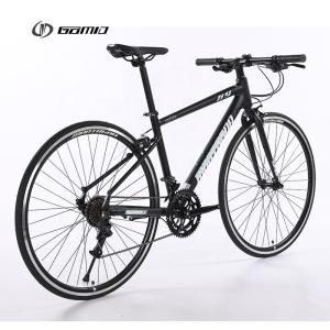 China GOMID Alloy Road Custom Bicycle 700c Hybrid Road Bike With Simulated Carbon Fiber Frame wholesale
