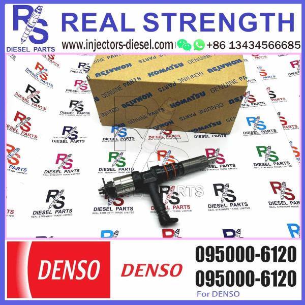 High quality new PC650-8 Diesel Engine 6D140 Common Rail Fuel Injector 095000-6120