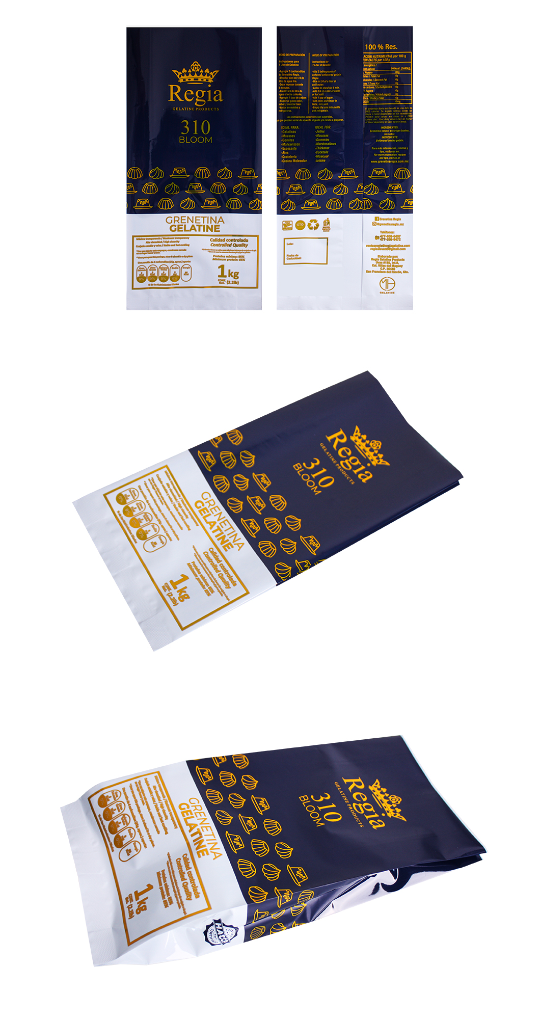 Custom Printed Dessert Packaging Bag Snack Zipper Food Packaging Pouch Chocolate Chip Cookie Packing Bag