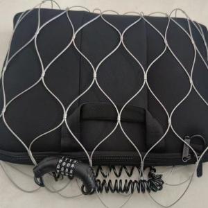 China 80mm Holesize Flexible Stainless Steel Rope Anti-Theft Mesh Bag wholesale