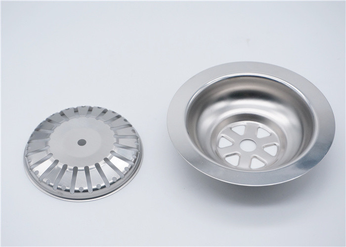 Polished Kitchen Sink Drain Stopper , SS304 Stainless Steel Sink Strainer