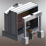 40mm Stainless Steel Curtain Spray Booth 7KW For Painting Machine
