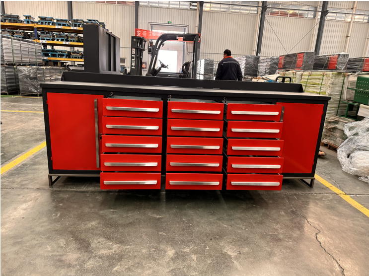 Cabinet Production Garage ESD Professional Workbench with Drawers Toolbox