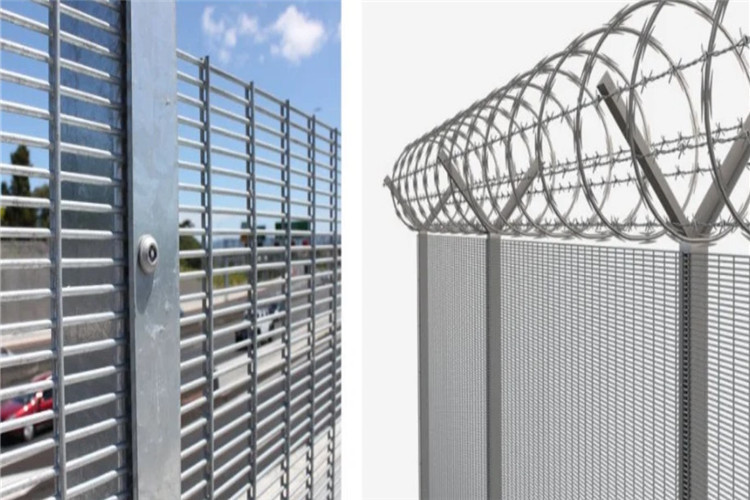 Galvanised PVC Coated Welded Mesh Fencing Green V Mesh Fencing