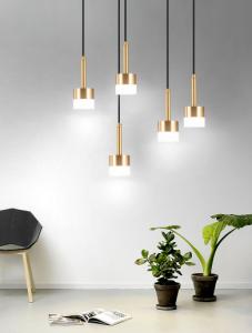China Modern stylish aluminum + acrylic ceiling lamp Applicable to living room dining room balcony lamp wholesale