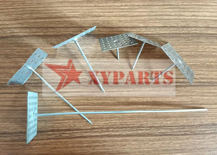 HVAC Hardware Accessories Perforated Base Insulation Pin For Internal Or External Wall