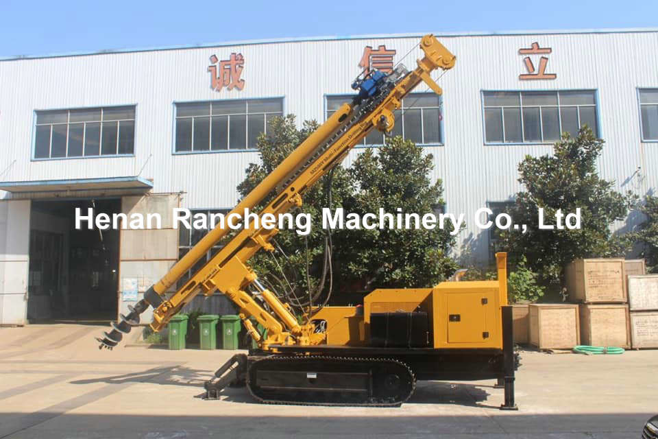 Crawler Mouted Rotary Drill Rig 132KW Engine Micro Pile Drilling Rig Machine