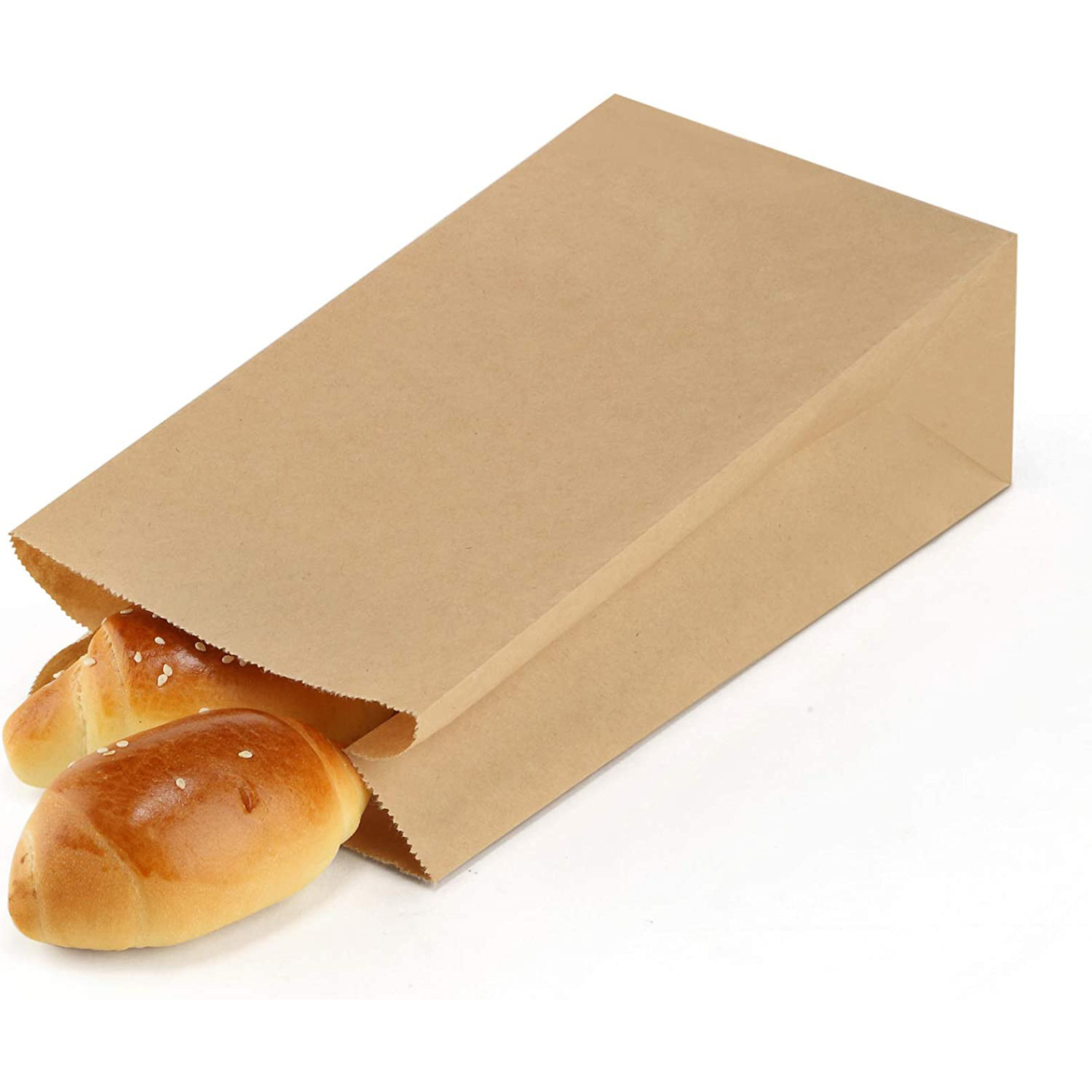 Bread Greaseproof Brown Paper Bags Kraft Food Pouches