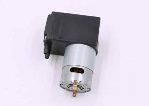China Black Electric Miniature Diaphragm Pump , Brush Motor Mini DC Vacuum Pump wholesale