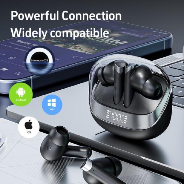 ETEK ANC Bluetooth 5.4 Wireless Earphones with 2-3H Playtime