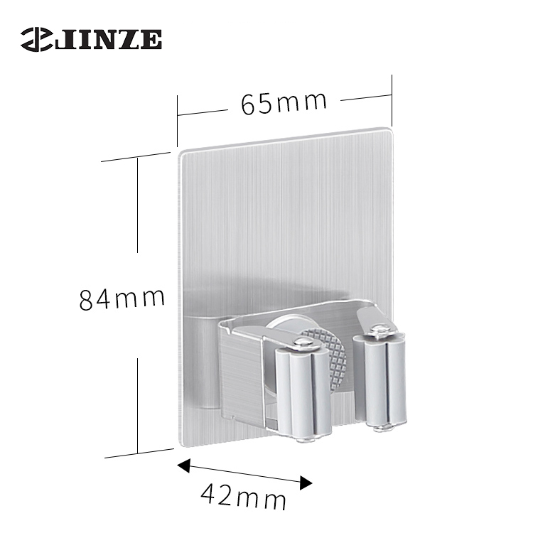 Custom Broom Holder and Mop Handles Organizer stainless steel Mop Broom Holder silicone Mop Handle Holder