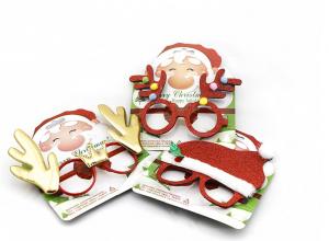 China Paper Glitter Glasses Christmas Party Crafts Event Party Decorations Customized wholesale