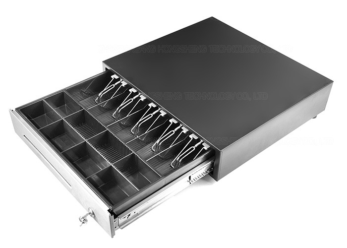 18 Inch Heavy Duty POS Cash Drawer Ball Bearing Slides Metal Wire Gripper Steel Construction , 460E