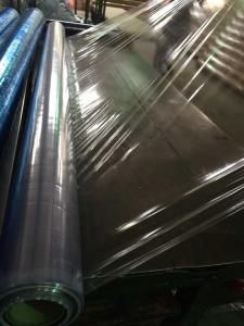 China Normal Clear Packaging PVC Film 28kg 42PHR non sticky 0.2mm Thickness wholesale