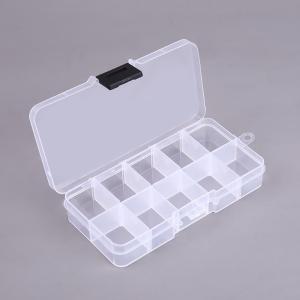 China Small 10 Grid Plastic Storage Box Removable Jewelry Organizer Box wholesale