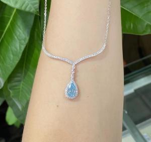China 1.75ct Cvd Lab Grown Diamond Necklace 10 Mohs wholesale