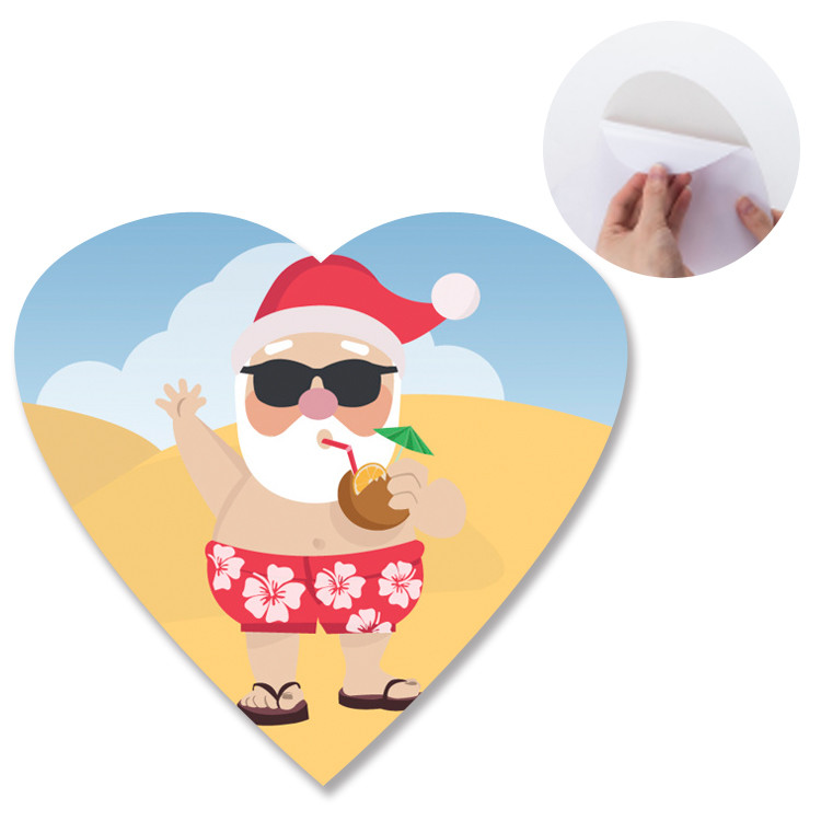 Heidelberg Offset Printing 3D Lenticular Sticker With Heart Shape Die Cut For Promotion