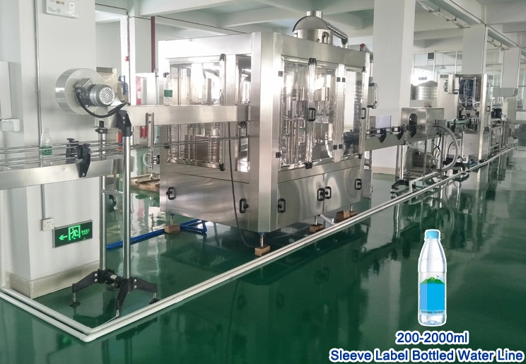 500ml pure water / mineral water Filling machine with 12pcs heads and cap washing uploading machine