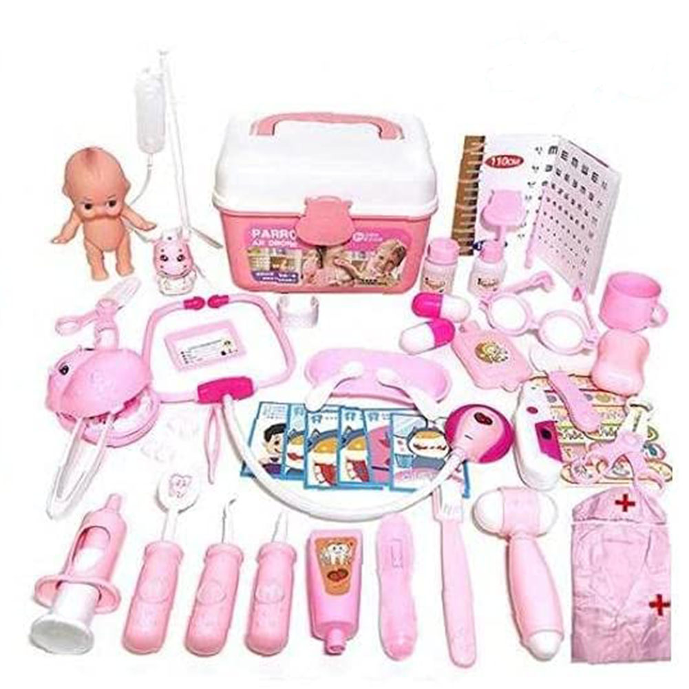Simulation Nurse Stethoscope Injection Home Medical Toolbox for Kids Ages 2 to 4 Years