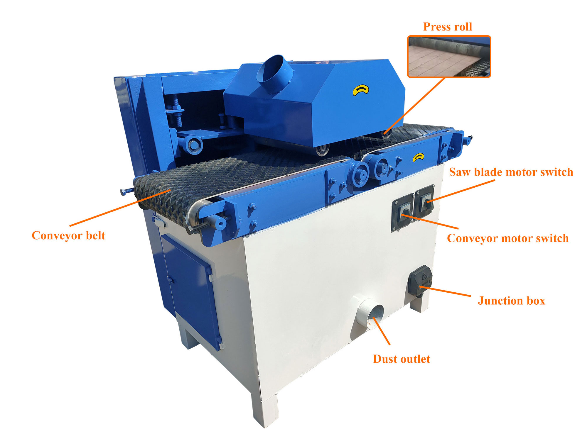 PDPJ300 Automatic Wood Plank CNC Multi Rip Saw Mill for in Building Material Shops