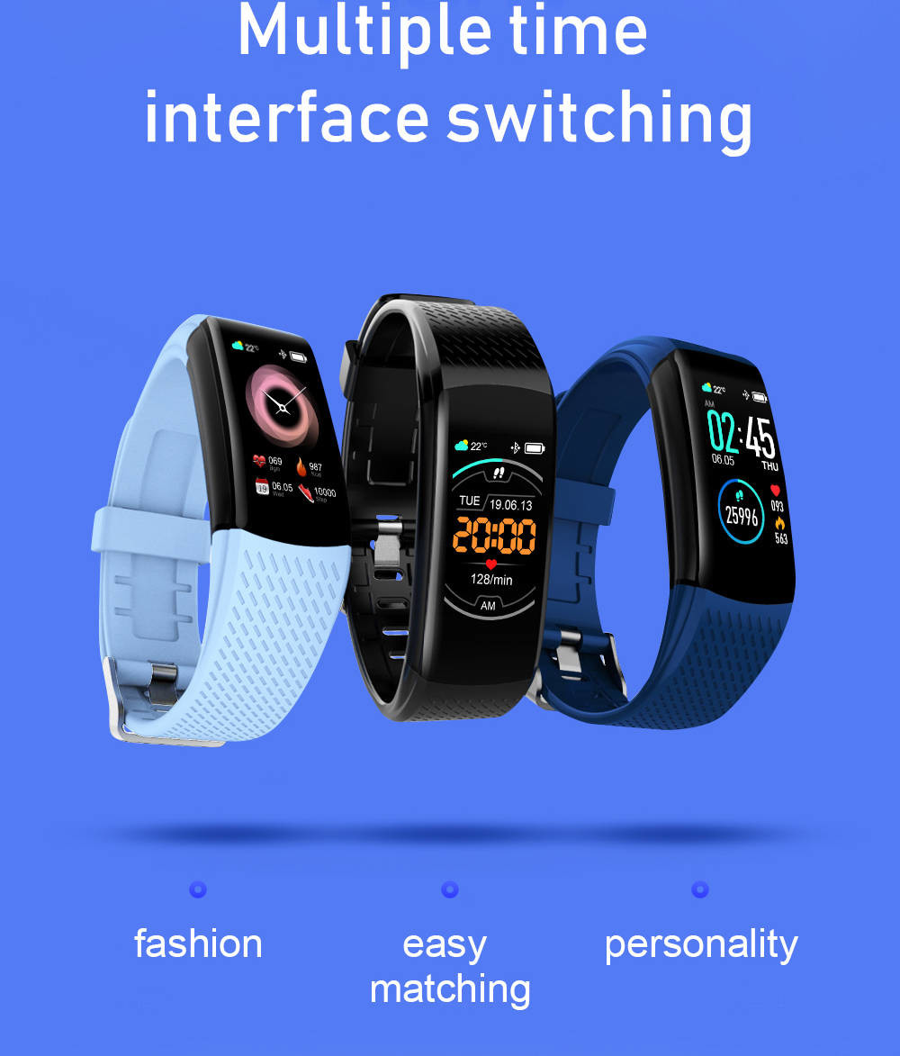 Calorie Monitoring Wristband Fitness Tracker Weather Temperature Sports Sharing