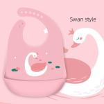 Purple Children'S Clothing Accessories Silicone Waterproof Feeding Bibs For