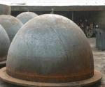 Pressure Vessel Hemispherical Dish End Cast Iron Half Sphere Fire Pit