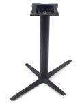 Bistro Table base Cross Base Black Wrinkle Powder Coating For Commercial