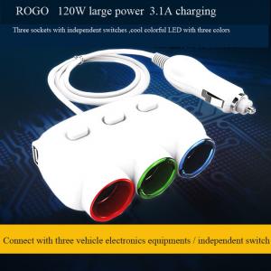 China hot selling car cigarette lighter socket and plug with dual usb charger wholesale