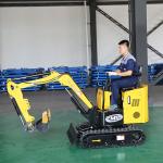 Agricultural Digging Trenches 1000kg Lithium Battery Mini Excavator Electric