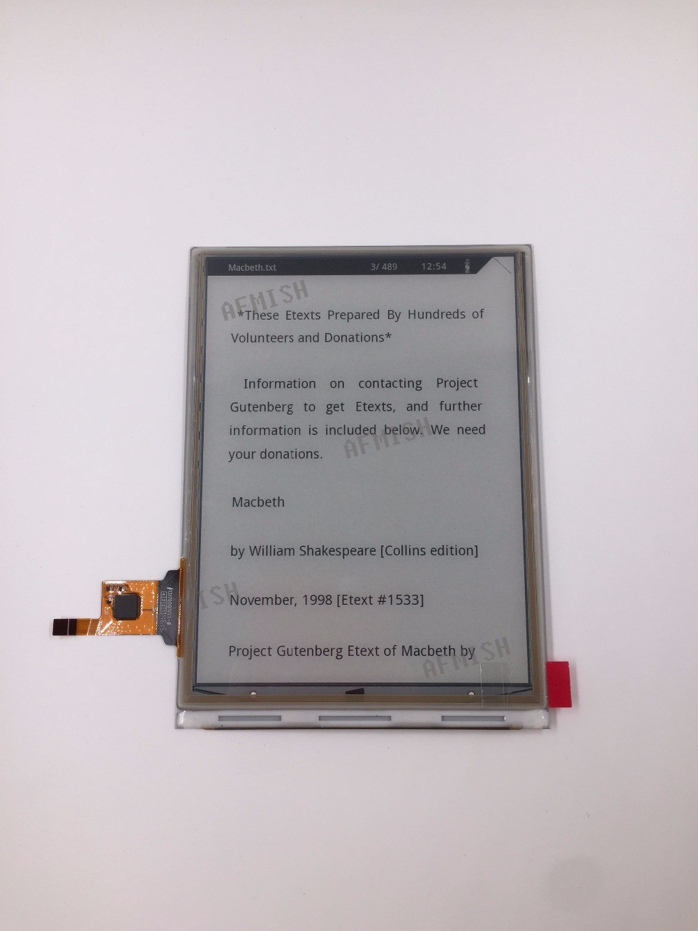 Black White Kindle 6 Inch E Ink Display ED060SD1 For Pocketbook 626 Basic