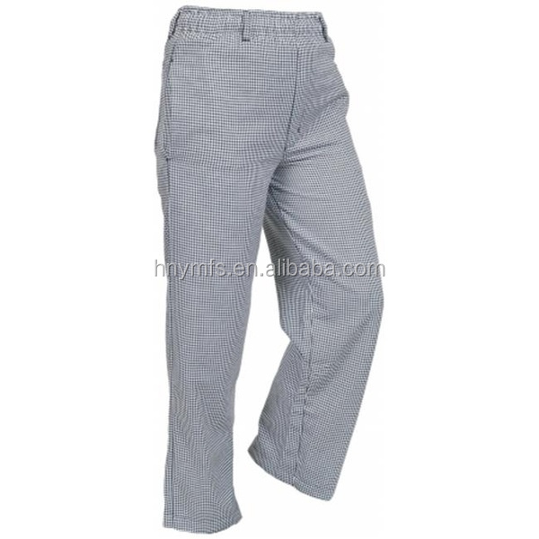 Men Women Restaurant Use Unisex Chef Pants Polyester / Cotton Material