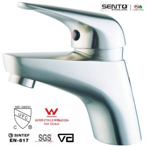 China SENTO stainless bathroom faucet with watermark wholesale