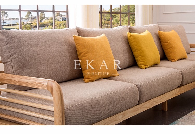 New Model 6 Seater Wood Sofa Set
