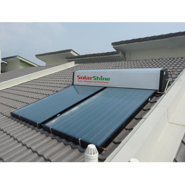 Automatic Controler Flat Plate Collector Solar Water Heater Easy Installation