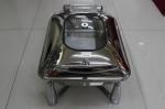 Food Warm Stainless Steel Cookwares , Hydraulic Induction Chafing Dish
