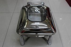 China Food Warm Stainless Steel Cookwares , Hydraulic Induction Chafing Dish wholesale
