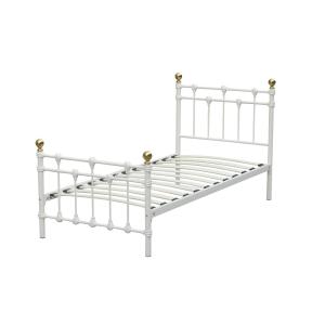 China Modern Simple Metal Single Bed 0.6-1.5mm Thick Steel Pipe Save Space wholesale