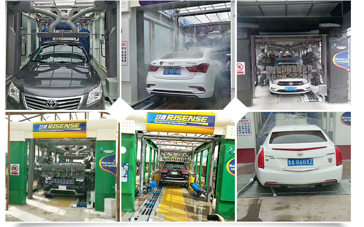 ISO9001 Certified RISENSE CC690 Automatic Tunnel Car Wash Machine