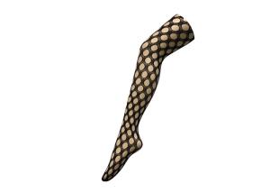 China Custom Thin High Waisted Fishnet Leggings / Wide Hole Fishnet Tights wholesale