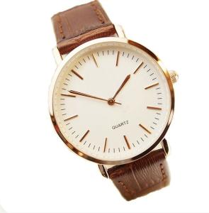 China Classic Diamond Quartz Leather Band Watches For Couple Designer wholesale