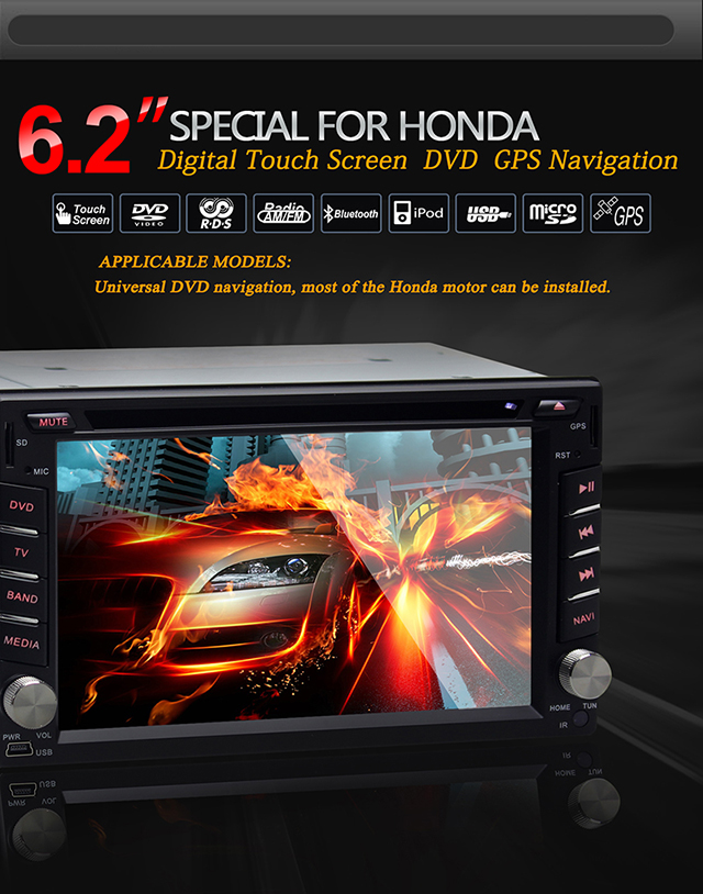 Ouchuangbo Auto DVD Radio Player Multimedia Stereo for Honda Everus /Odyssey /Fit /CRV City Android 4.2 OCB-2823B
