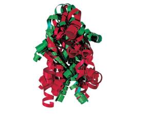 China Red , Green , White Combinations christmas Curling Ribbon Bow , PP Metallic wholesale