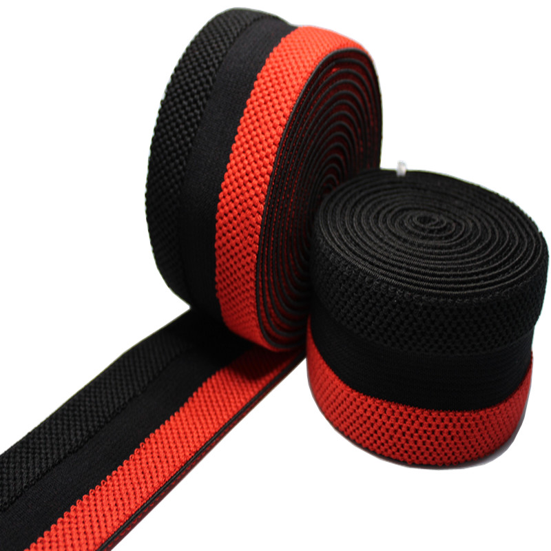 Width 5.7cm Rubber Polyester Elastic Webbing 57mm Recycled Polyester Webbing