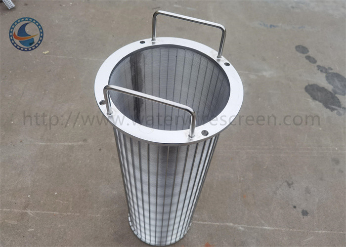 Backwash Johnson V Shape Filter Element With Handle Basket