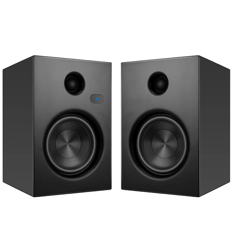 Bluetooth Bookshelf Active Speakers With Optical USB Input 2.0 Wireless Studio Monitor Speakers