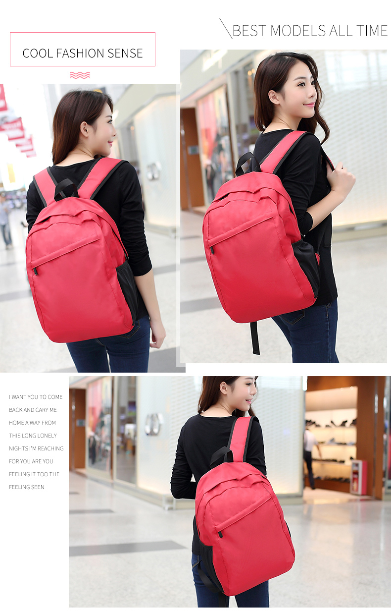 Custom logo fashion middle school students waterproof backpack for kid school bag