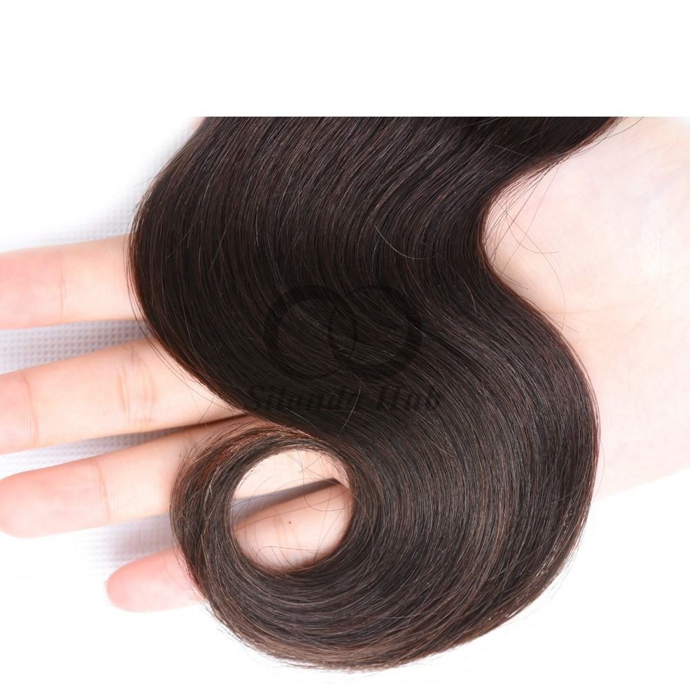 #2 Dark Brown Body Wave Remy Human Hair Bundles Sew In Weave Bundles Brazilian Bundle Deals