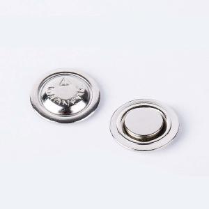 China Metal Magnetic Name Badge Magnet 45x13mm Steel Plate with One Industrial Magnet Inside wholesale